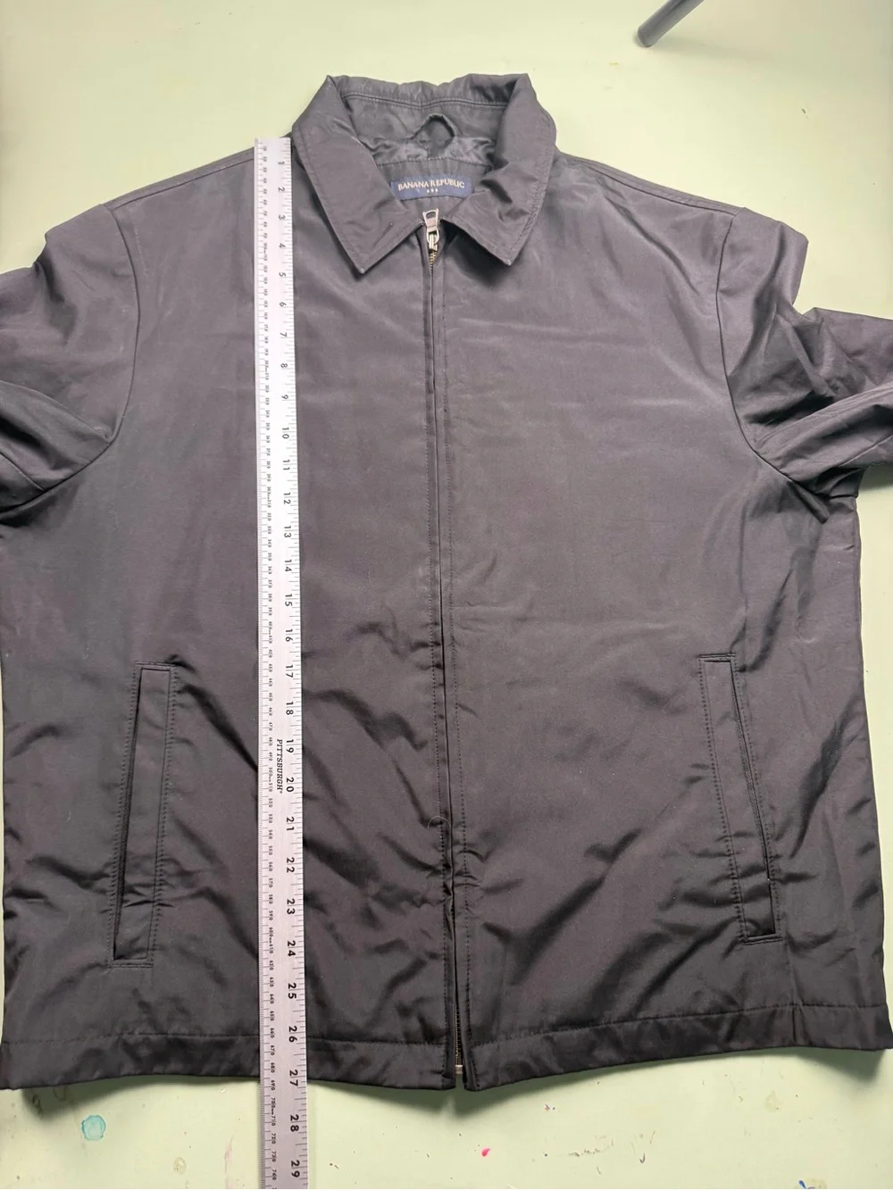 Banana Republic Black Full‎ Zip Lightweight Jacket Men’s Large